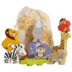 Africa Stacking Animals & Bag - 10 Piece