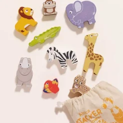 Africa Stacking Animals & Bag - 10 Piece