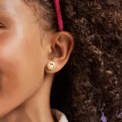 All Smiles 18K Gold Kids' Earrings