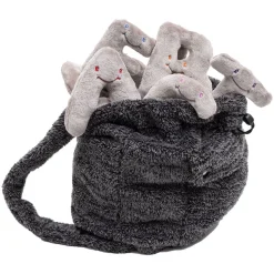 Alphabet Plush Set - Rhino Grey Letters with Dark Grey Backpack