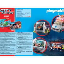 Ambulance with Lights, Accessories and 3 Figures