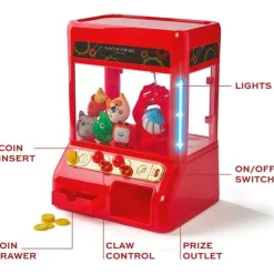 Arcade Claw Game with Plush Prizes