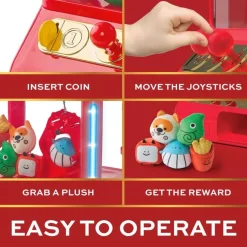 Arcade Claw Game with Plush Prizes