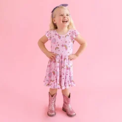 Barbie Star Power - Cap Sleeve Ruffled Twirl Dress