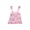 Barbie Star Power - Flutter Sleeve Ruffle Crop Top