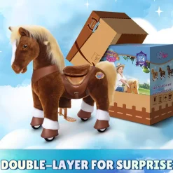 Brown Horse Model Y Ride on Toy - 3-4 Years