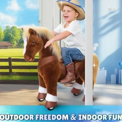 Brown Horse Model Y Ride on Toy - 3-4 Years