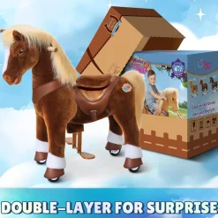 Brown Horse Model Y Ride on Toy - 4-7 Years