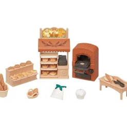 Calico Critters Bakery Shop Starter Set, Dollhouse Playset with Furniture and Accessories