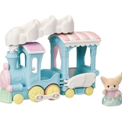Calico Critters Floating Cloud Rainbow Train, Toy Train Vehicle for Dolls with Figure Included