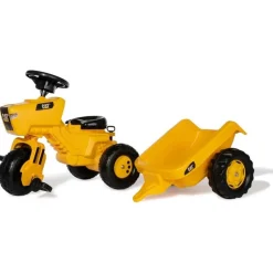 CAT 3-Wheeled Pedal Tractor With Trailer