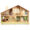 Cedar Chalet Dollhouse with Furniture
