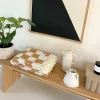 Checkerboard Blanket - Terra/White