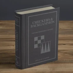 Checkers & Backgammon Vintage Bookshelf Edition