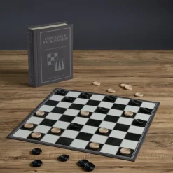 Checkers & Backgammon Vintage Bookshelf Edition