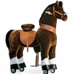 Chocolate Brown Ride-On Horse - 7+ Years