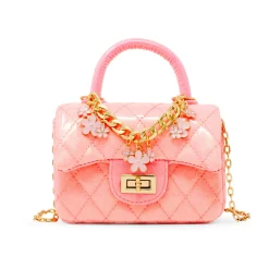 Classic Sparkle Top Handle Handbag - Bubblegum Pink