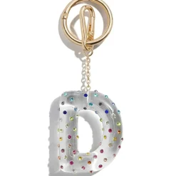 Confetti Initial Bag Charm - D