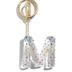 Confetti Initial Bag Charm - M