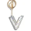 Confetti Initial Bag Charm - V