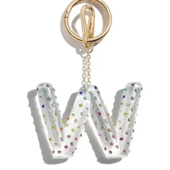 Confetti Initial Bag Charm - W