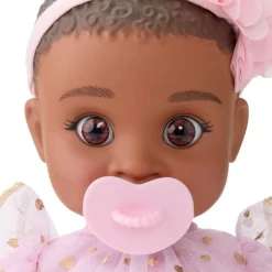 Cuddle Baby Doll 14-Inches - Dark Brown Hair