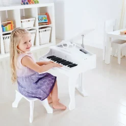 Deluxe Grand Piano - White