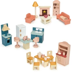 Dollhouse Downstairs Furniture Bundle