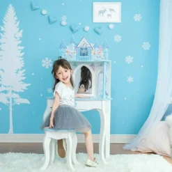 Dreamland Castle Play Vanity Set - White/Ice Blue