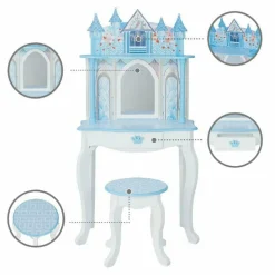 Dreamland Castle Play Vanity Set - White/Ice Blue