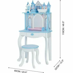 Dreamland Castle Play Vanity Set - White/Ice Blue