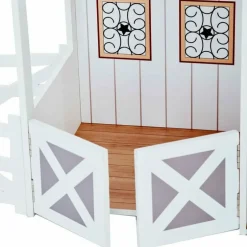 Dreamland Farm House Dollhouse - White / Grey