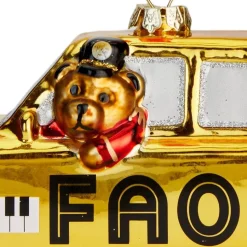 FAO Taxi Glass Ornament