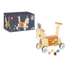 Farm Ride-On Donkey with Shape Sorter