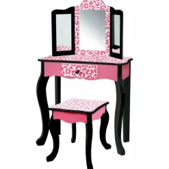 Fashion Leopard Prints Gisele Play Vanity Set - Pink / Black
