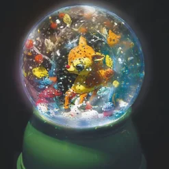 Fawn Snow Globe Night Light