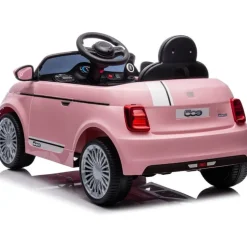 Fiat 500 12V Ride On Car - Pink