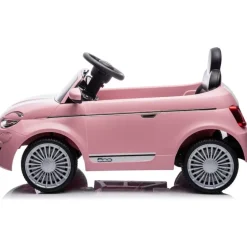 Fiat 500 12V Ride On Car - Pink