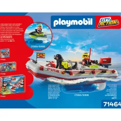 Fireboat with Water Scooter Playset