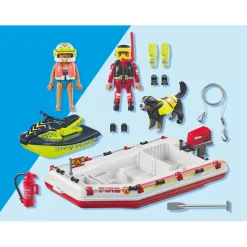 Fireboat with Water Scooter Playset