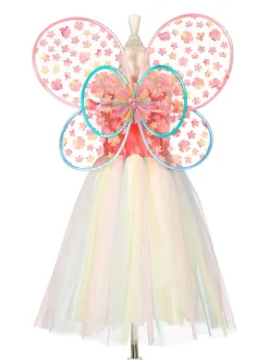 Flora Dress & Wings Set (Green) - 5-7 Years