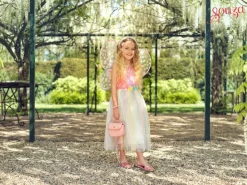 Flora Dress & Wings Set (Green) - 5-7 Years