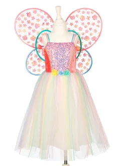 Flora Dress & Wings Set (Green) - 5-7 Years