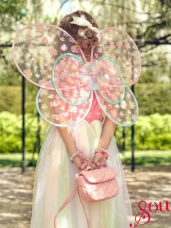 Flora Dress & Wings Set (Green) - 3-4 Years
