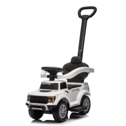 Ford Raptor 3-in-1 Push Ride On Toy Car - White