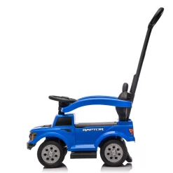 Ford Raptor 3-in-1 Push Ride On Toy Car - Blue
