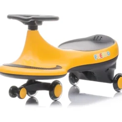 Freddo Toys Swing Car with Flashing Wheels - Yellow