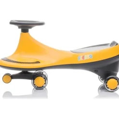 Freddo Toys Swing Car with Flashing Wheels - Yellow