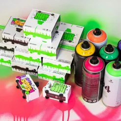 Green Graffiti Van Toy Car