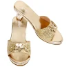 High-Heel Ellina Slipper (Gold) - Size 12-13